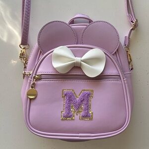 Disney Minnie Mouse whimsical, lavender bag.